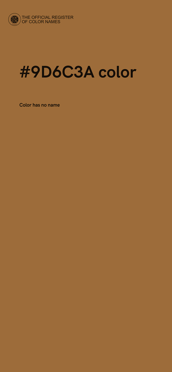 #9D6C3A color image