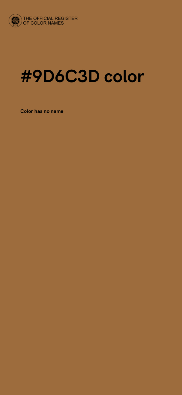 #9D6C3D color image