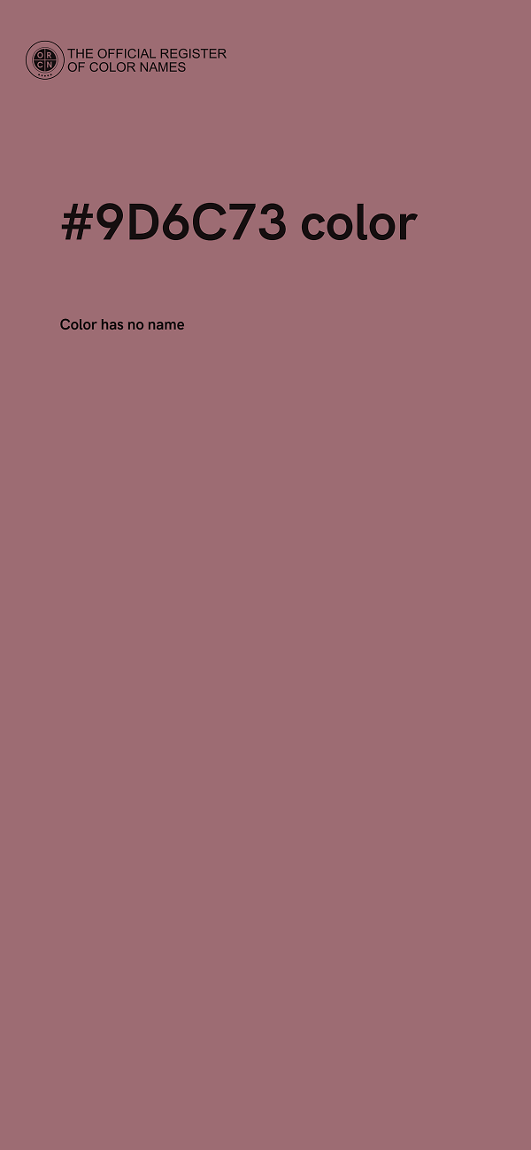 #9D6C73 color image