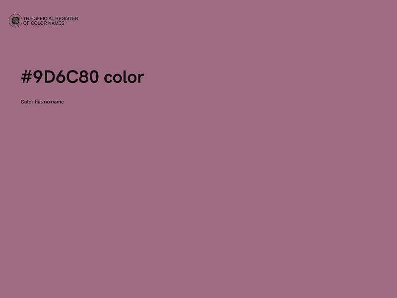 #9D6C80 color image