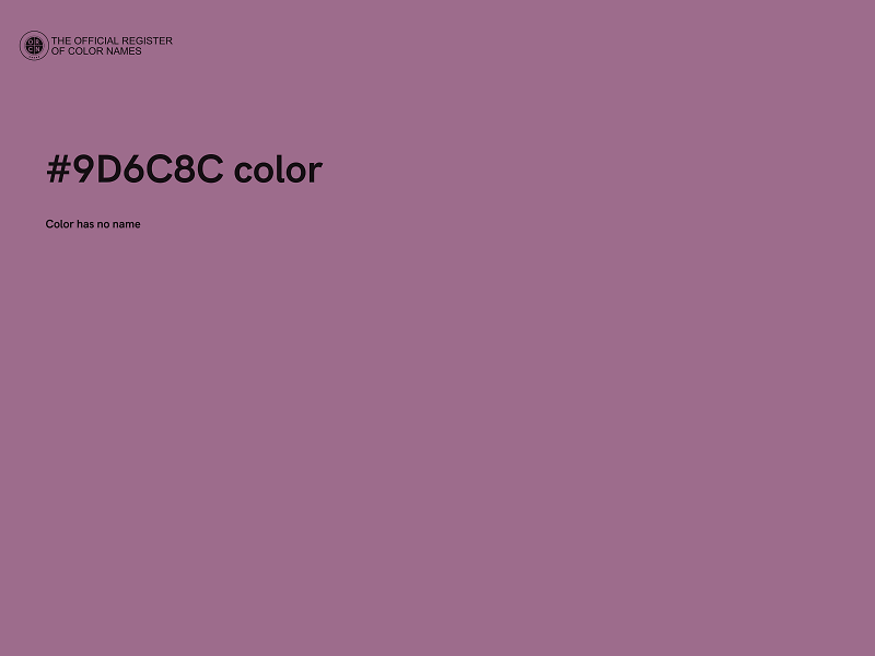 #9D6C8C color image