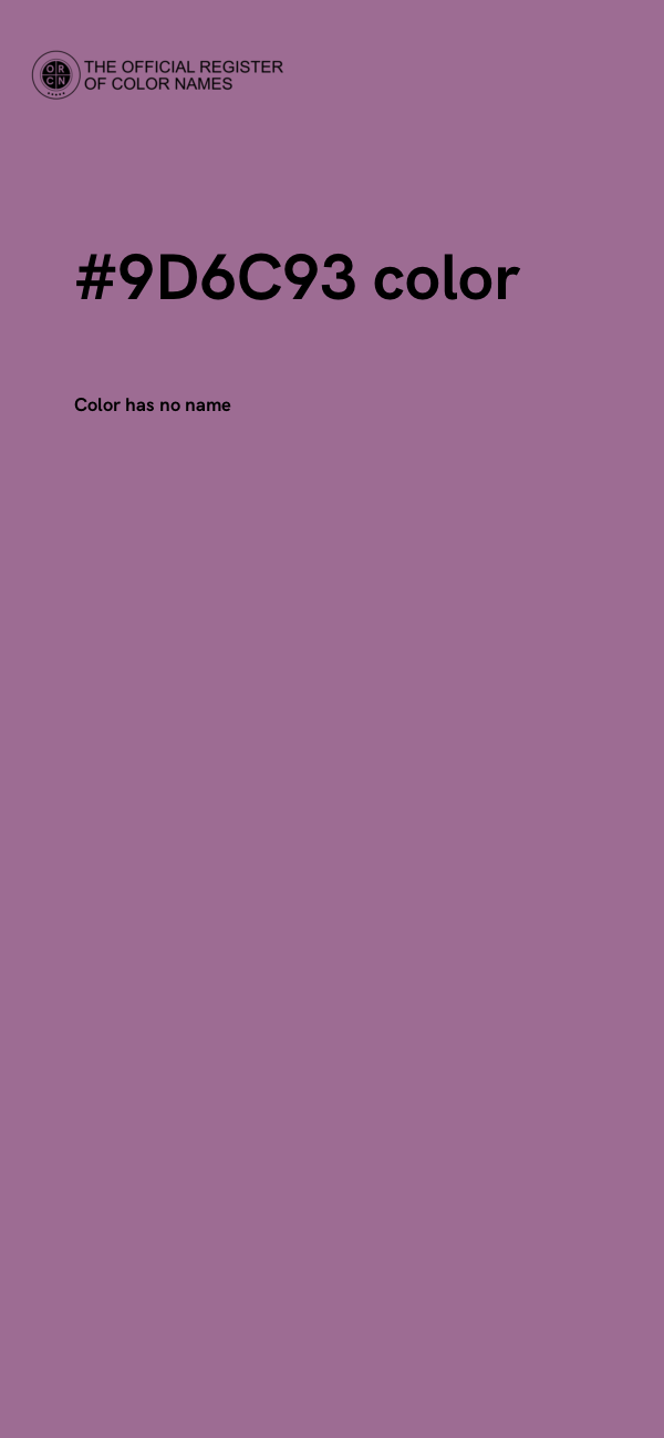 #9D6C93 color image