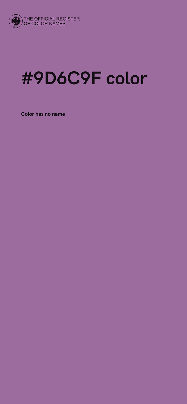 #9D6C9F color image