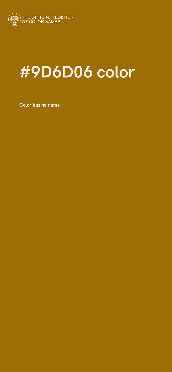 #9D6D06 color image