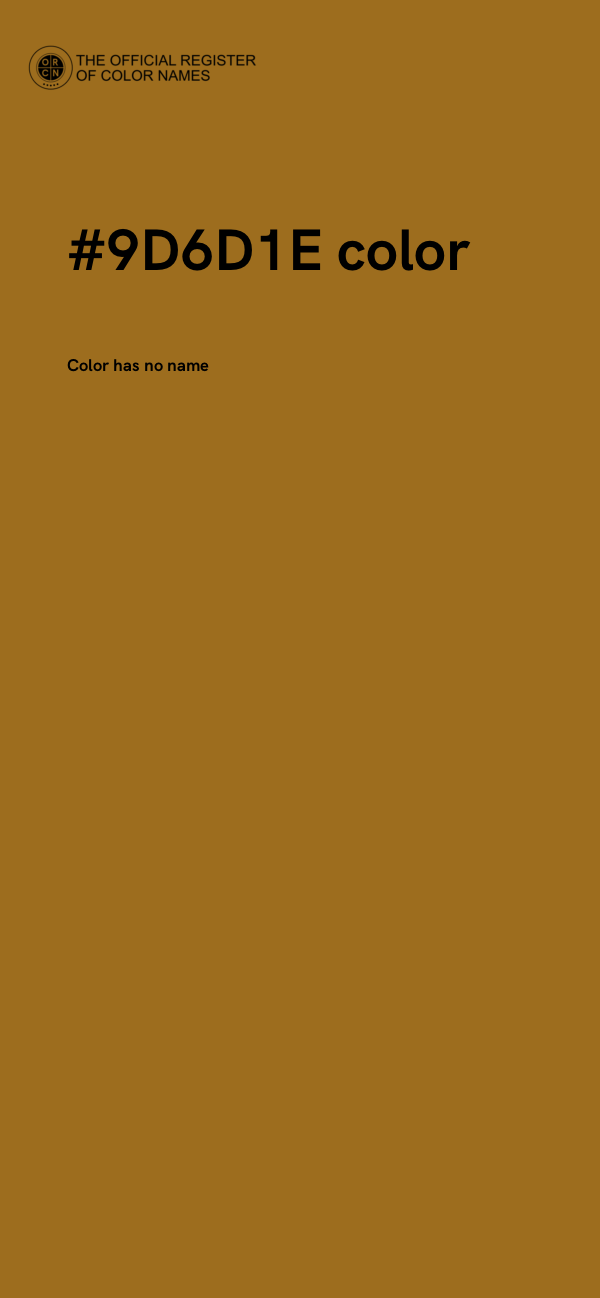 #9D6D1E color image