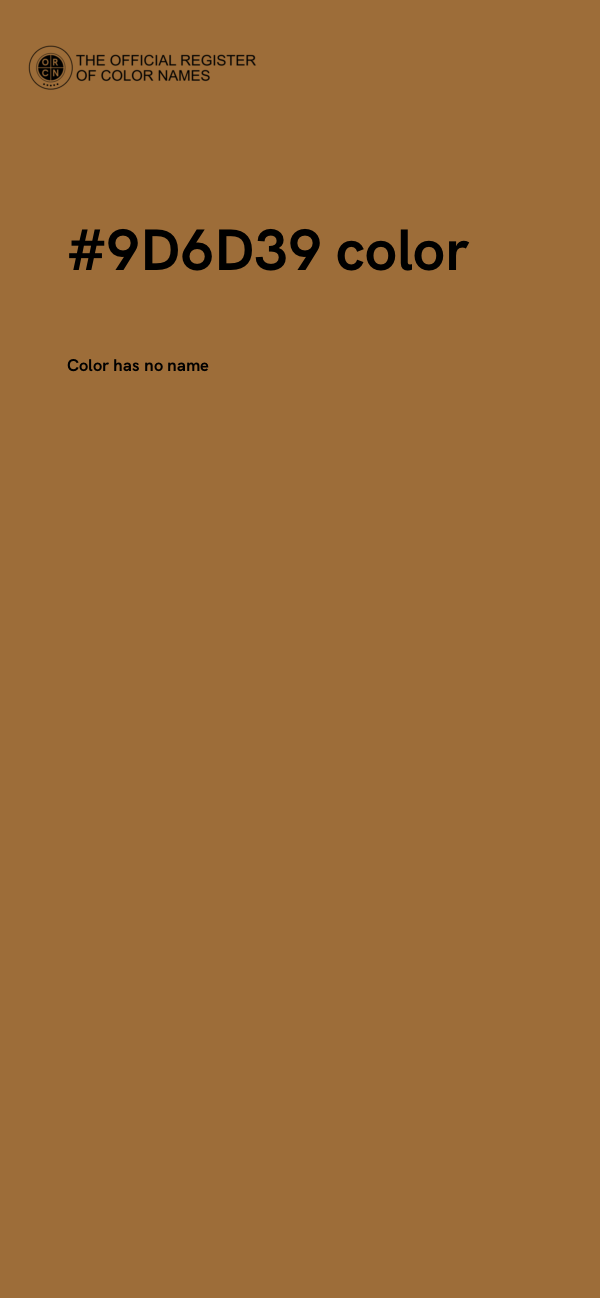#9D6D39 color image