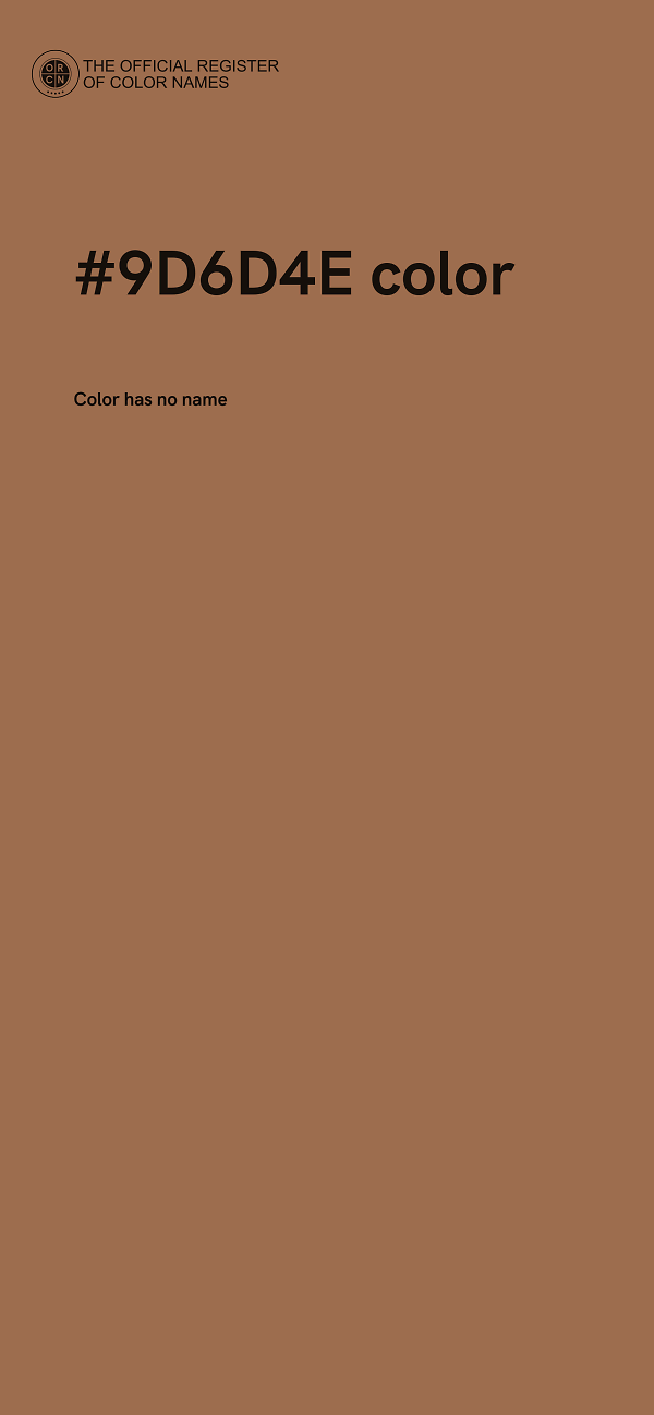 #9D6D4E color image