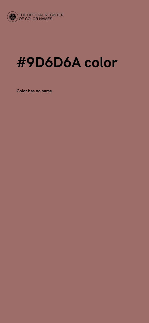 #9D6D6A color image