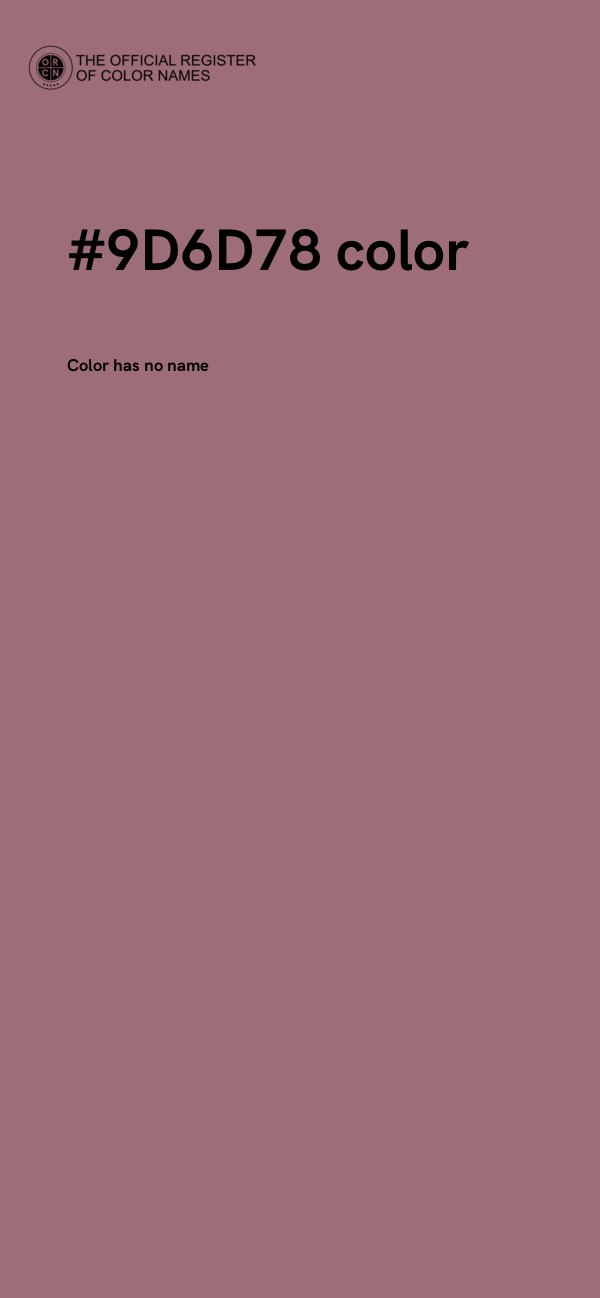 #9D6D78 color image