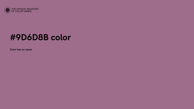 #9D6D8B color image