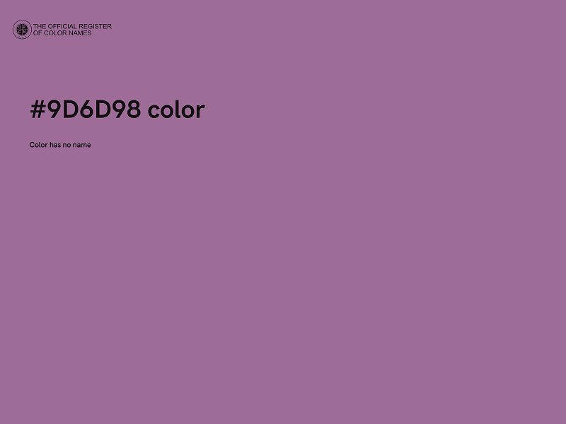 #9D6D98 color image