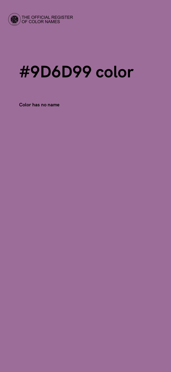 #9D6D99 color image