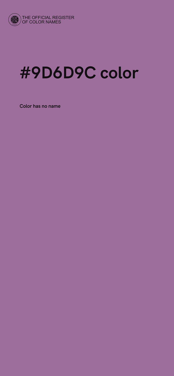 #9D6D9C color image
