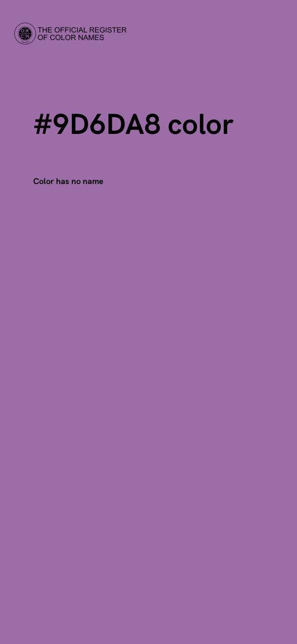 #9D6DA8 color image