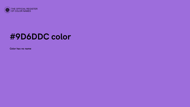 #9D6DDC color image