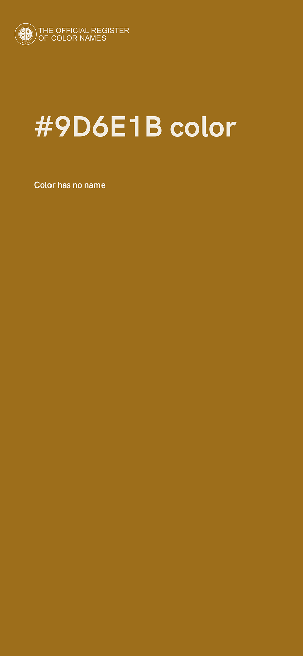 #9D6E1B color image