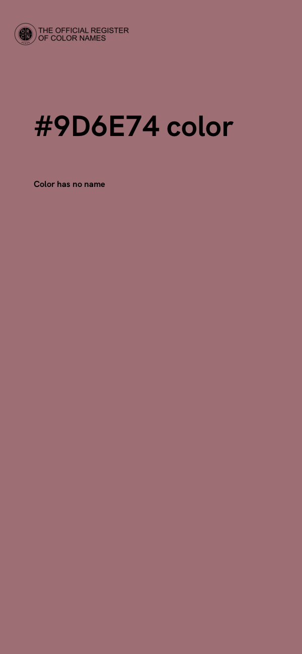 #9D6E74 color image