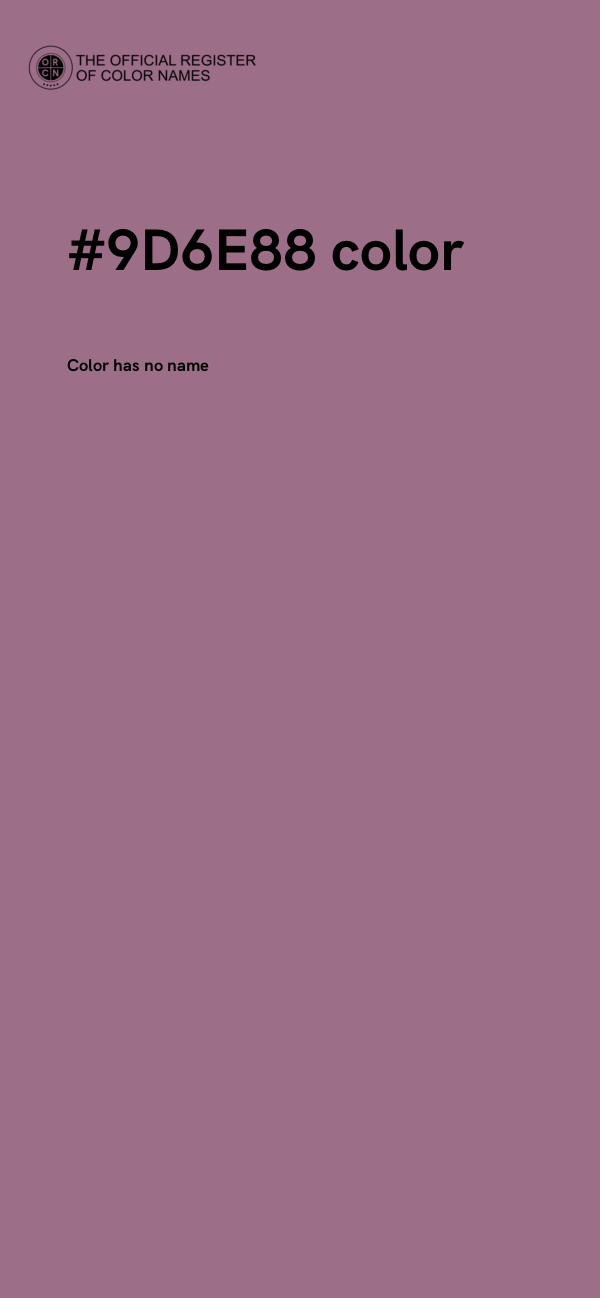 #9D6E88 color image