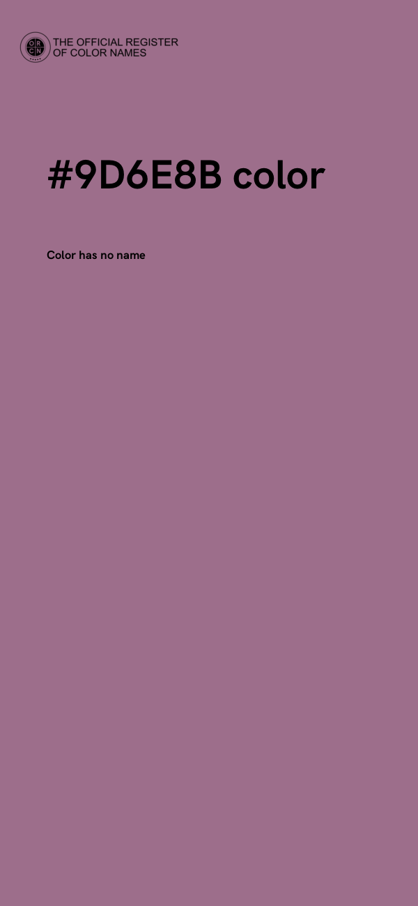 #9D6E8B color image
