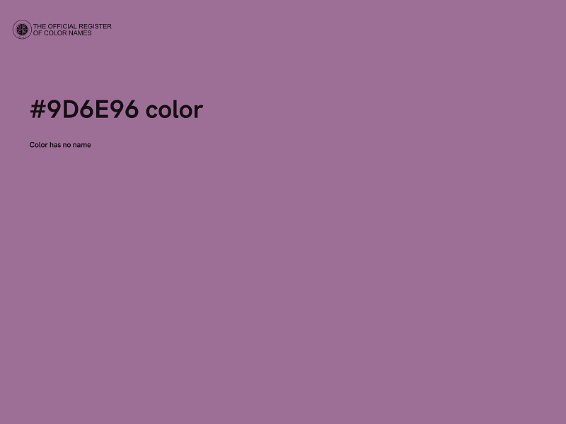 #9D6E96 color image