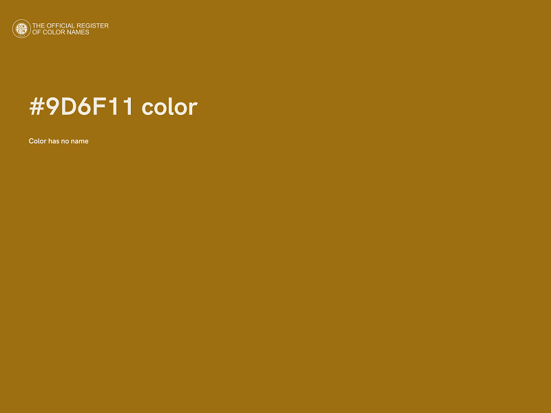 #9D6F11 color image