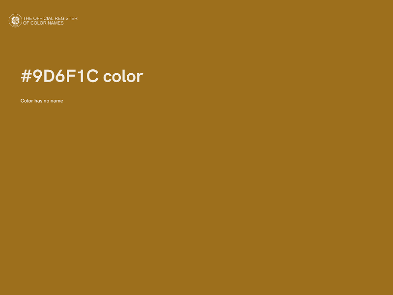 #9D6F1C color image