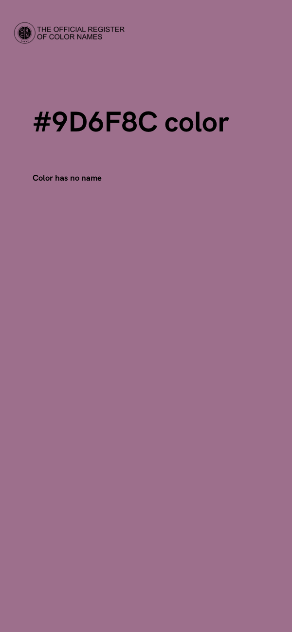 #9D6F8C color image