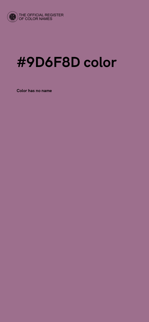 #9D6F8D color image