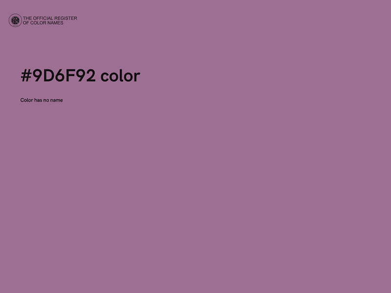 #9D6F92 color image