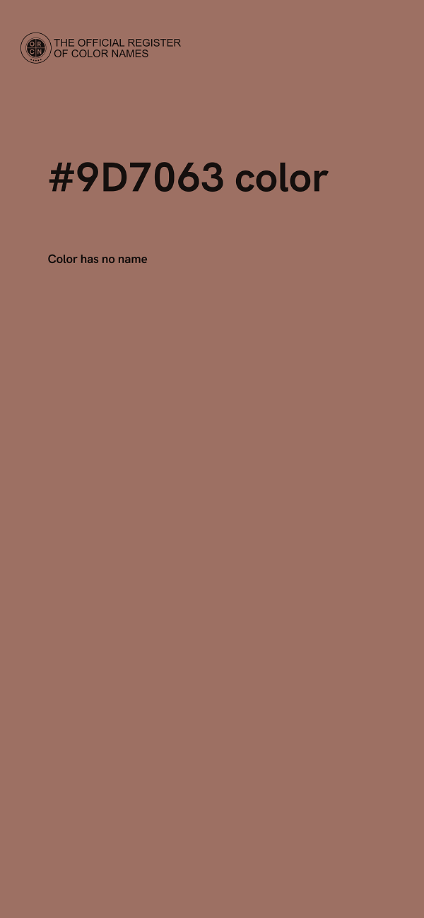 #9D7063 color image