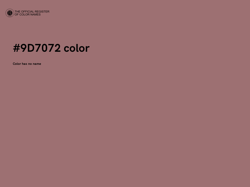 #9D7072 color image