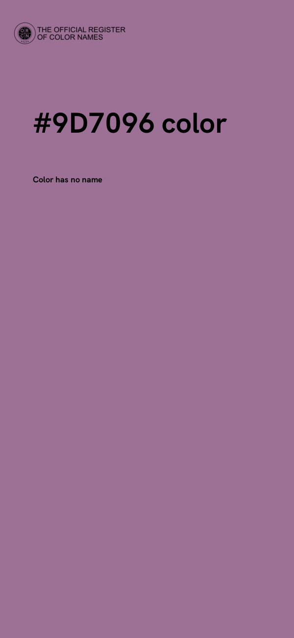 #9D7096 color image