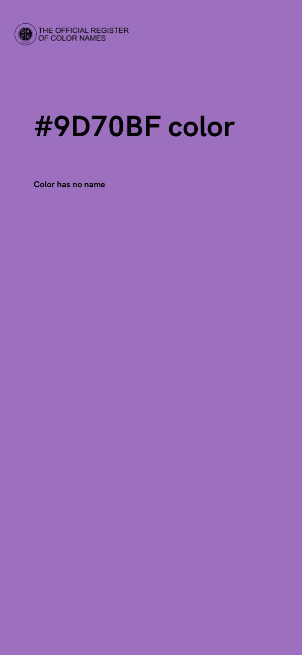 #9D70BF color image