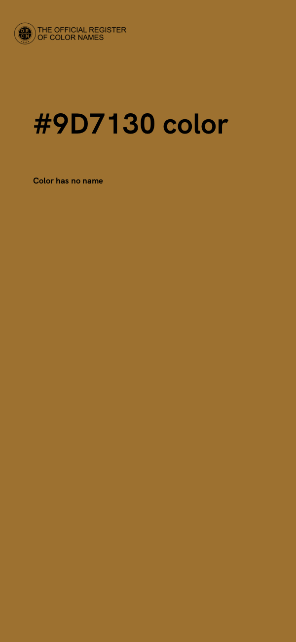 #9D7130 color image