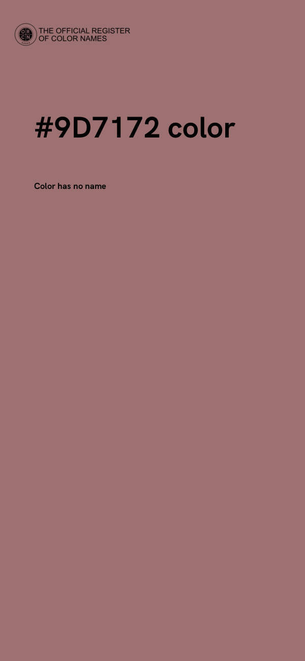 #9D7172 color image