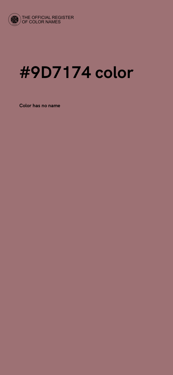 #9D7174 color image