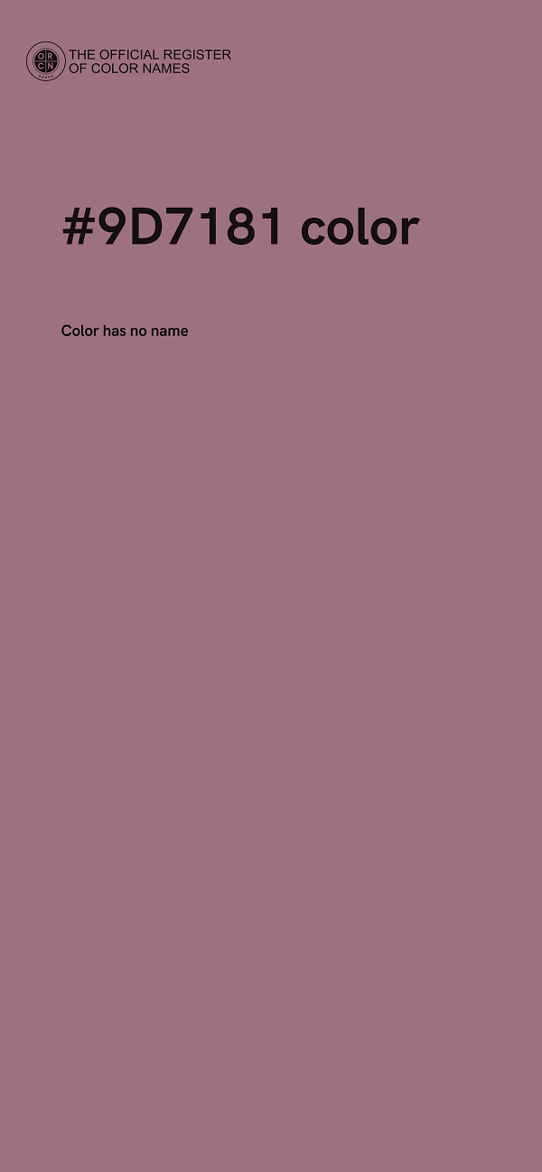 #9D7181 color image