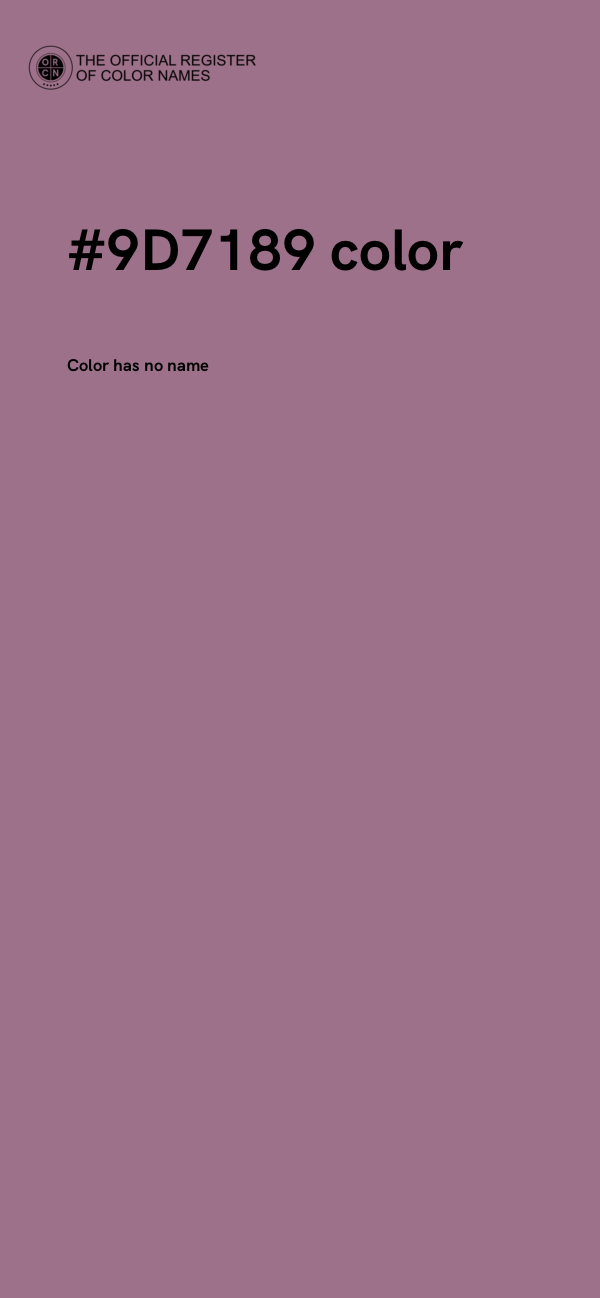 #9D7189 color image