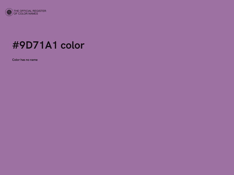 #9D71A1 color image