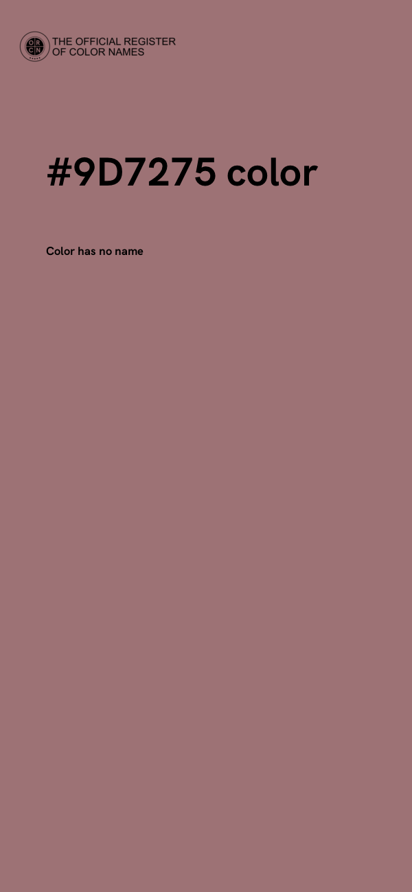 #9D7275 color image