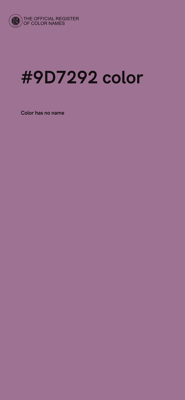 #9D7292 color image