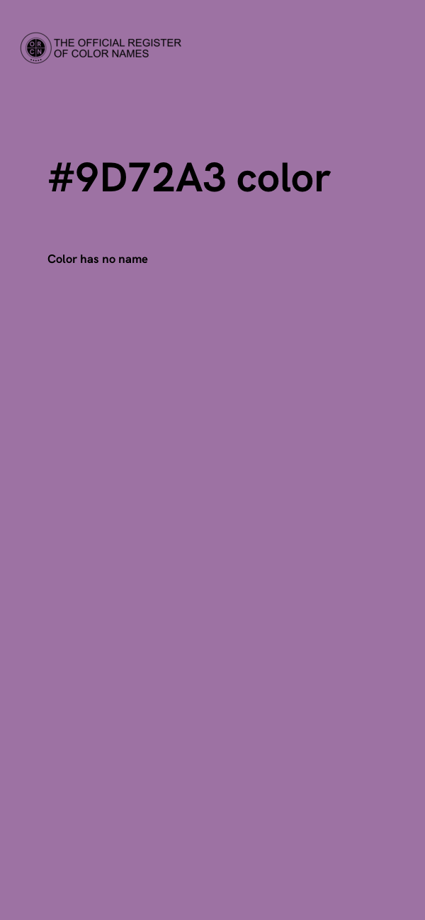 #9D72A3 color image