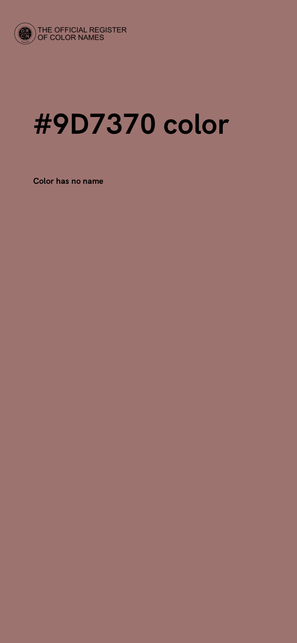 #9D7370 color image
