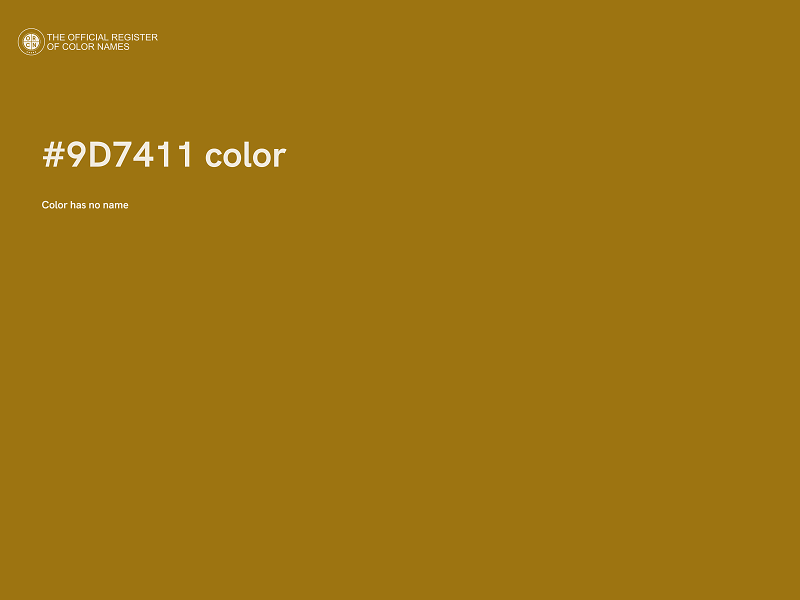 #9D7411 color image