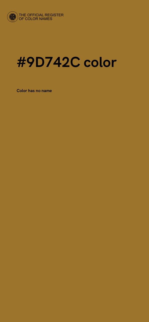 #9D742C color image