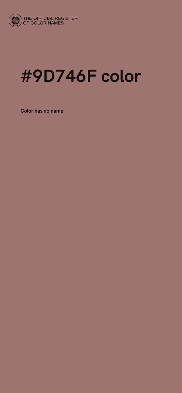 #9D746F color image