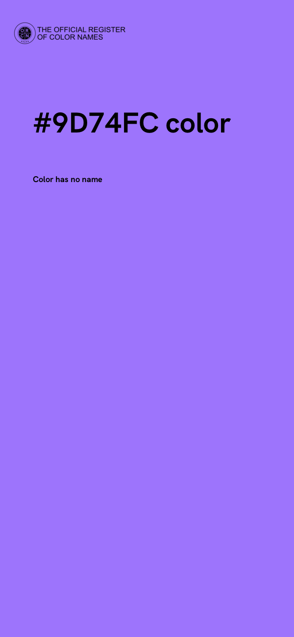 #9D74FC color image