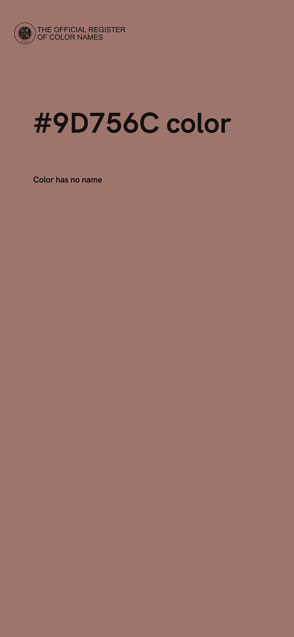 #9D756C color image
