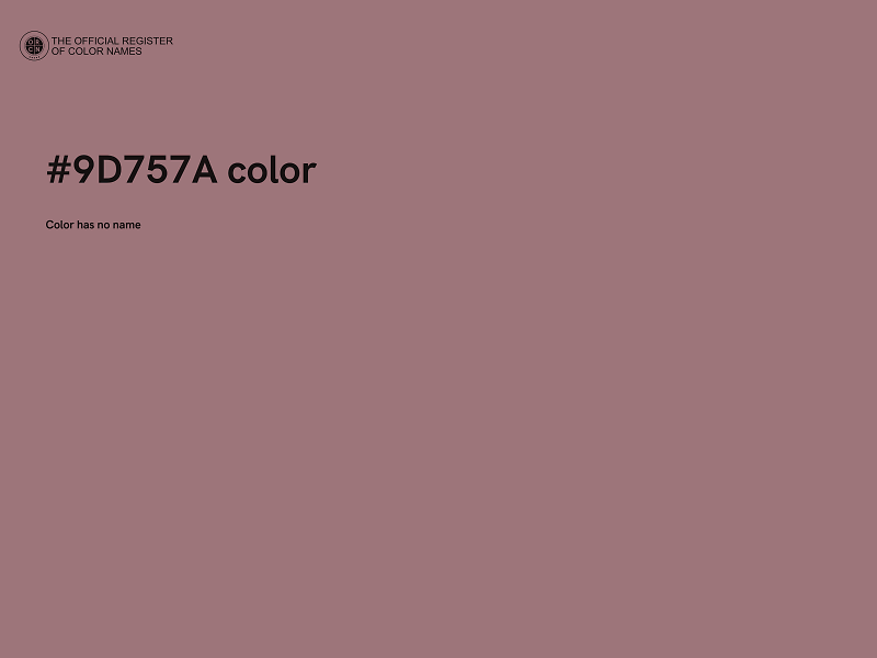 #9D757A color image