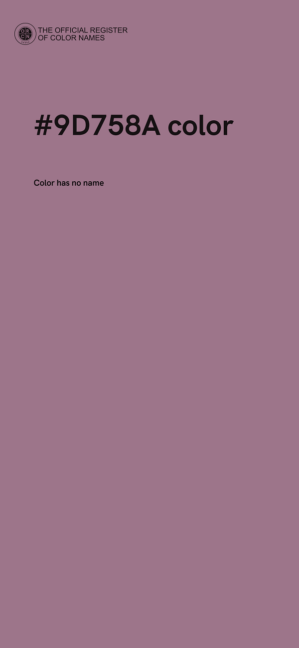 #9D758A color image